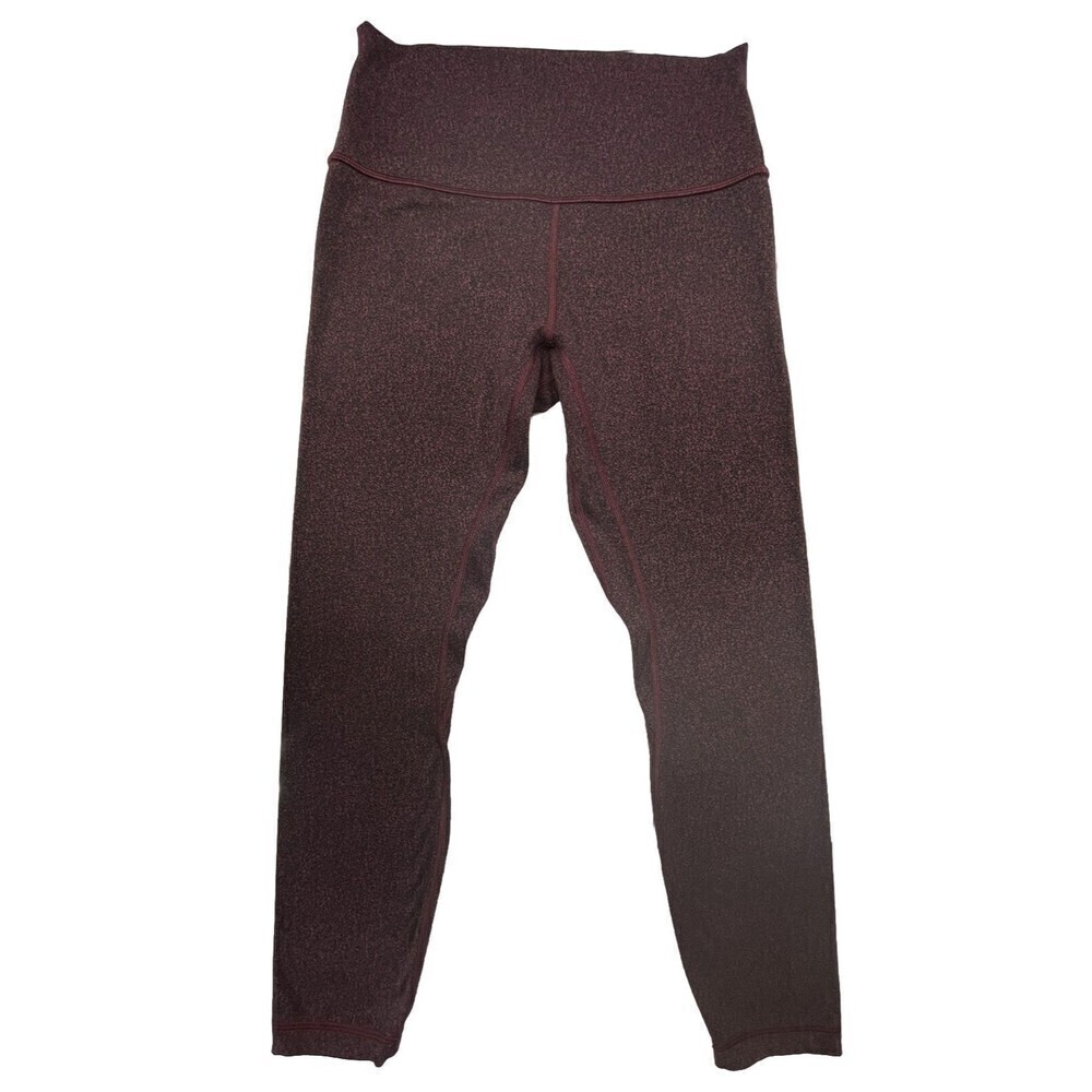 Lululemon Athletica Align Leggings Maroon/Black Womens Sz 6/ US Small Gym Yoga